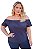 Blusa Ciganinha Plus Size Lisa em Viscose 81100 - Imagem 3