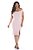 Vestido Plus Size Midi Ombro a Ombro com Fenda de Jacard com Elastano 10062 - Imagem 1
