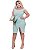 Vestido Plus Size Midi Ombro a Ombro com Fenda de Jacard com Elastano 10062 - Imagem 3