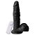 Pênis Com Vibrador Ventosa E Escroto 19,3 X 4,7 Cm Soulsex - Preto - Imagem 1