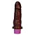 Pênis De Borracha Aromático Com Vibrador Recarregável 15,5x3,7cm Linha K-softline Kgel - Chocolate - Imagem 1