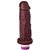 Pênis Vibrador 20 X 4,6 Cm Soulsex - Chocolate - Imagem 1