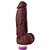 Pênis Vibrador 20 X 4 Cm Soulsex - Chocolate - Imagem 1