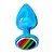 Plug Anal De Metal Grande Pride Lgbt Hard - Azul - Imagem 1