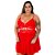 Camisola Joyce Plus Size Pimenta Sexy - Vermelho - Imagem 1