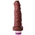 Pênis Vibrador 18,5 X 4,2 Cm Soulsex - Chocolate - Imagem 1