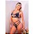 Conjunto Bicolor Em Tiras E Renda Hot Love - Imagem 1