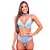 Conjunto Bicolor Rendado Com Gargantilha Hot Love - Azul Claro Com Branco - Imagem 1