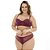 Conjunto Sensual Solange Plus Size Patitex - Vinho - Imagem 1