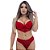 Conjunto Fio Em Microfibra Em Renda E Lacinho Patitex - Vermelho - Imagem 1