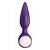 Plug Anal Com Led Em Tpe Diversão Ao Cubo - Roxo - Imagem 1
