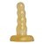 Plug Anal Com Glitter 12,5x3,3cm Ouro Premium K Gel - Imagem 1