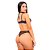 Conjunto Sensual Tule Bicolor Com Gargantilha Hot Love - Preto Com Rosa Claro - Imagem 1
