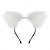 Tiara De Orelhinhas Com Pelinhos Lf Import - Branco - Imagem 1