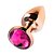 Plug Anal Dourado Com Joia Diversão Ao Cubo - Rosa - Imagem 1
