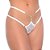 Calcinha Fio Com Joia Frontal E Strass Em Renda Patitex - Imagem 1