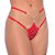 Calcinha Fio Com Joia Frontal E Strass Em Renda Patitex - Vermelho - Imagem 1