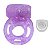 Anel Peniano Com Vibrador E Textura Estimuladora Formato Borboleta Sexy Import - Roxo - Imagem 2