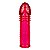 Capa Peniana Expansora Colors 14cm La Pimienta Sex Shop - Vermelho - Imagem 2