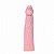 Capa Peniana Extensora Em Silicone Pênis Maior 19 X 3,5 Cm Sexy Import - Bege - Imagem 1
