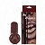 Masturbador Em Cyber Formato Boca Pequena K Gel - Chocolate - Imagem 1