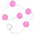 Bolinha Tailandesa G Em Acrílico Com Corda Em Silicone êxtase - Rosa Claro - Imagem 2
