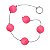 Bolinha Tailandesa Média Com Dado Linha Diversão êxtase - Rosa - Imagem 2