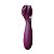 Vibrador Feminino Recarregável Com Pulsação Sexy Import - Vinho - Imagem 2