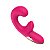 Vibrador Duplo Estímulo Em Formato Curvado Vipmix - Magenta - Imagem 1