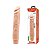 Prótese Com Vibro Realistica 25,5 X 4,9cm Baile Sexy Import - Bege - Imagem 1