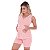 Bermudoll Listrado Gestante Em Meia Malha Victory - Rosa - P - Imagem 1