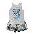 Pijama Regata Baby Menino Em Meia Malha Victory - Cinza Mescla - 3 - Imagem 1