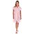 Robe Listrado Em Meia Malha Victory - Rosa - P - Imagem 1