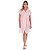 Robe Listrado Em Meia Malha Victory - Rosa - P - Imagem 2