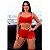 Short Doll Canelado Hot Love - Vermelho - M - Imagem 1