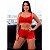 Short Doll Canelado Hot Love - Vermelho - M - Imagem 2