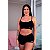 Short Doll Liso Hot Love - Preto - P - Imagem 2