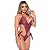 Body Sensual Rendado Hot Love - Vinho - G - Imagem 1