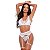 Conjunto Emily Sem Bojo Com Cinta Liga Patitex - Branco - P - Imagem 1