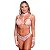 Conjunto Sexy Com Gargantilha E Luva Hot Love - Rosa Com Branco - P - Imagem 2