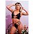 Conjunto Em Tiras E Renda Sem Bojo Hot Love - Preto - G - Imagem 2
