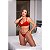 Conjunto Canelado Sem Bojo Hot Love - Vermelho - G - Imagem 1