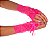 Luva Delicate Em Tully Pimenta Sexy - Pink - Imagem 1