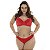 Conjunto Sensual Cris Plus Size Patitex - Vermelho - 50 - Imagem 1