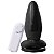 Plug Anal Com Vibrador E Ventosa 13,5 X 5,3 Cm Soul Sex - Preto - Imagem 2