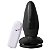 Plug Anal Com Vibrador E Ventosa 13,5 X 5,3 Cm Soul Sex - Preto - Imagem 1