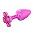 Plug Anal Formato Trevo P Hard - Rosa - Imagem 2