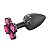 Plug Anal Formato Trevo P Hard - Preto - Imagem 2
