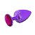 Plug M Em Metal Com Pedra Hard - Lilas - Imagem 2