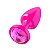 Plug Anal Rosa Com Joia Diversão Ao Cubo - Rosa - Imagem 2